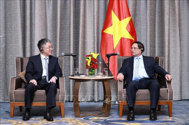 Thủ tướng Phạm Minh Chính khuyến khích doanh nghiệp Trung Quốc hợp tác đầu tư trong lĩnh vực hạ tầng, năng lượng sạch